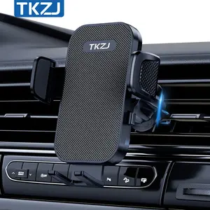 TKZJ T006L Car Phone Holder, Metal Hook Mount for Car Vent, Compatible with All Phone Models, Secure & Easy Installation