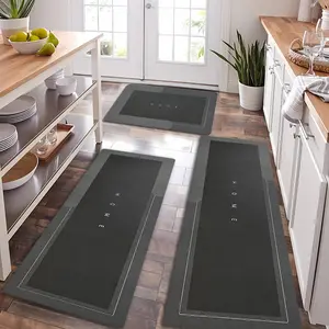 Super Absorbent Diatomaceous Earth Kitchen Mat - Anti Slip, Fast Drying, Durable Polyester Blend Fabric with Rubber Backing, Perfect for Bathrooms and Living Rooms