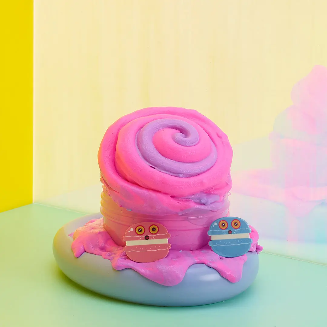 Sloomoo - Cotton Candy Creme Slime Squishy Dumplings Pink Kawaii Squishies