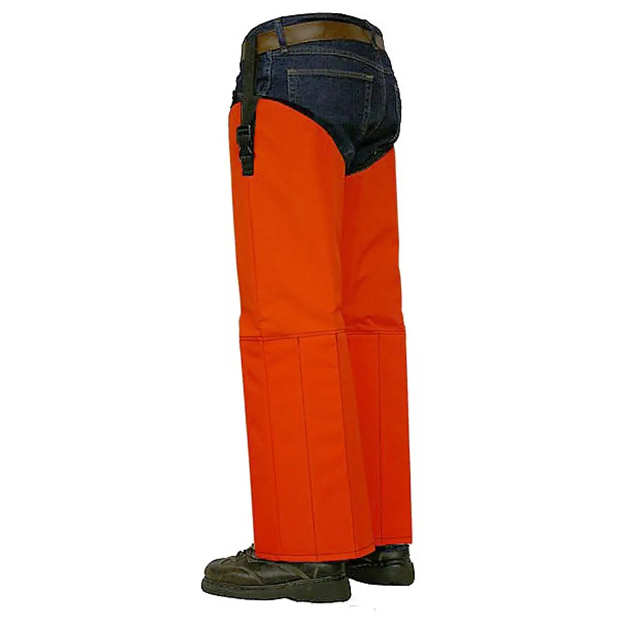 Crackshot Corporation R-13903 Snake Chapz Motorcycle Protective Pants - FP Blaze Orange Synthetic Poly Material, Regular/Sticky Fit, Full Range Mobility, Height Adjust Feature