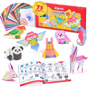 Joycat Origami Paper Kit, 180 Sheet Colorful Paper, 73 Unique Style with Instruction Book, Art & Crafts Supply set, Ideal DIY & Educational Toys