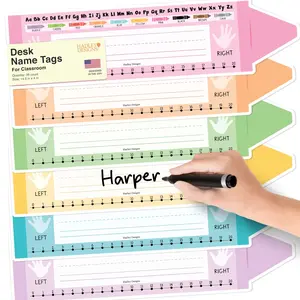 Classroom Name Plates | Set of 36 | Classroom Supplies Student Desk Labels
