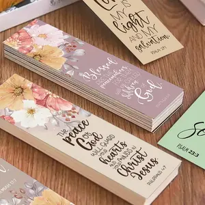 30pcs Inspirational Floral Artwork Bible Verse Decorative Bookmarks - Christian Religious Scripture Quotes Paper Book Marks - Ideal for Readers, Church, Book Decor and Thoughtful Gifts