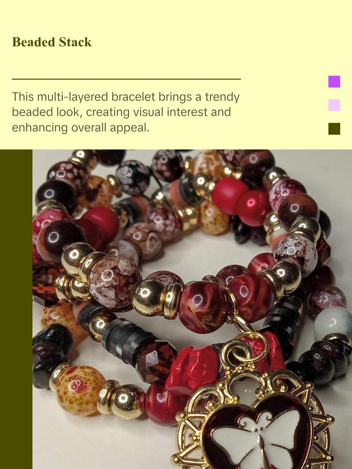 The Moth and The Flame Bracelet Stack