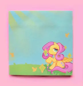 Pony Meadow Sticky Notes - 50 Sheets with Adorable Pony Design on Pastel Background