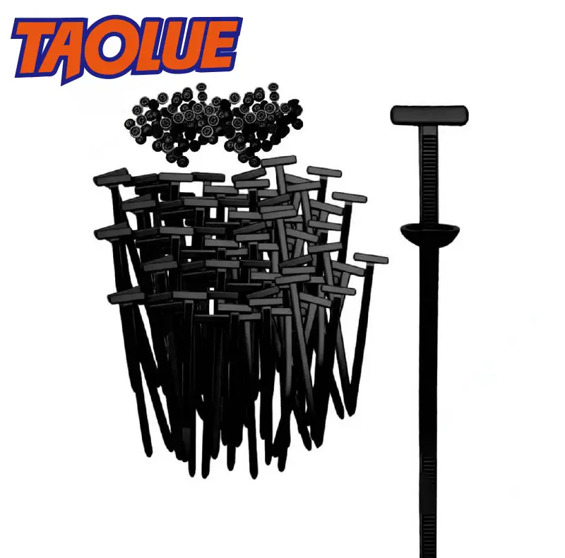 50Pcs Nylon Universal Cable Tie Buckle, Heavy Duty Self-Locking Nylon Zip Ties Holder, Multipurpose Plastic Cable Ties Tool for Car Daily Repair