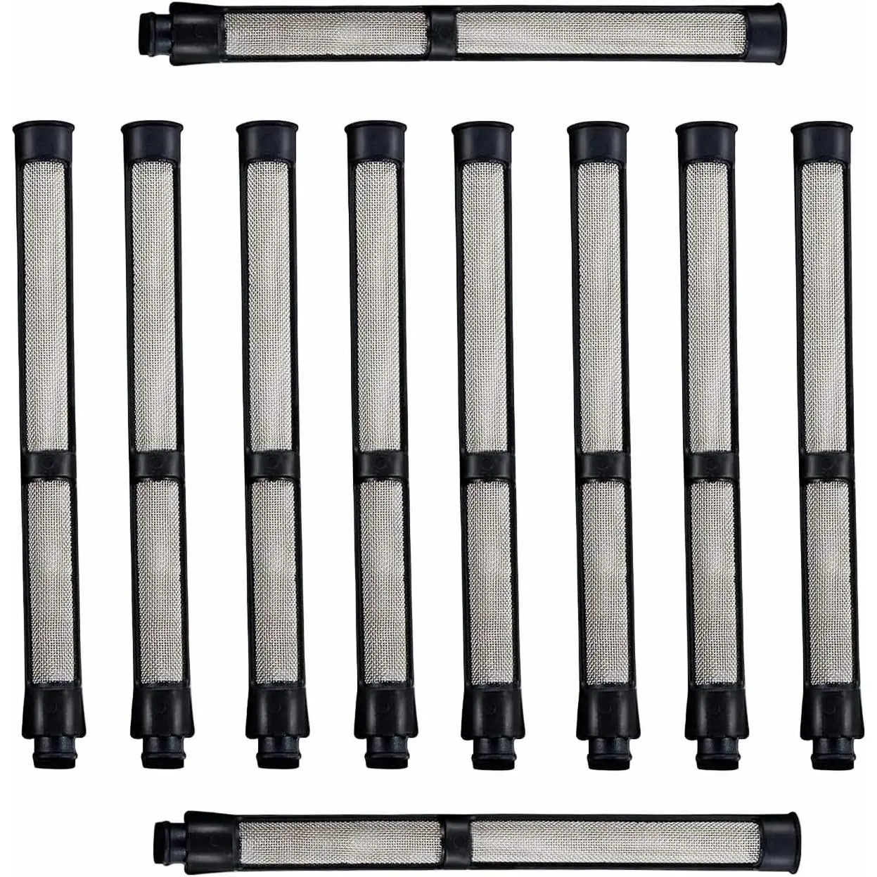 10-Pack 287032 Airless Spray  Filter Stainless Steel Compatible with Graco Spray  Contractor II and FTx II Latex 60 Mesh