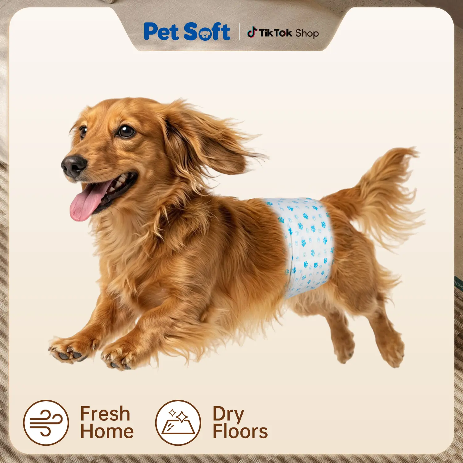 Pet Soft Disposable Male Dog Wraps - Dog Diapers for Male Dogs, Puppy Diapers 12pcs Small Pet Soft Disposable Male Dog Wraps - Dog Diapers for Male Dogs, Puppy Diapers 12pcs Small