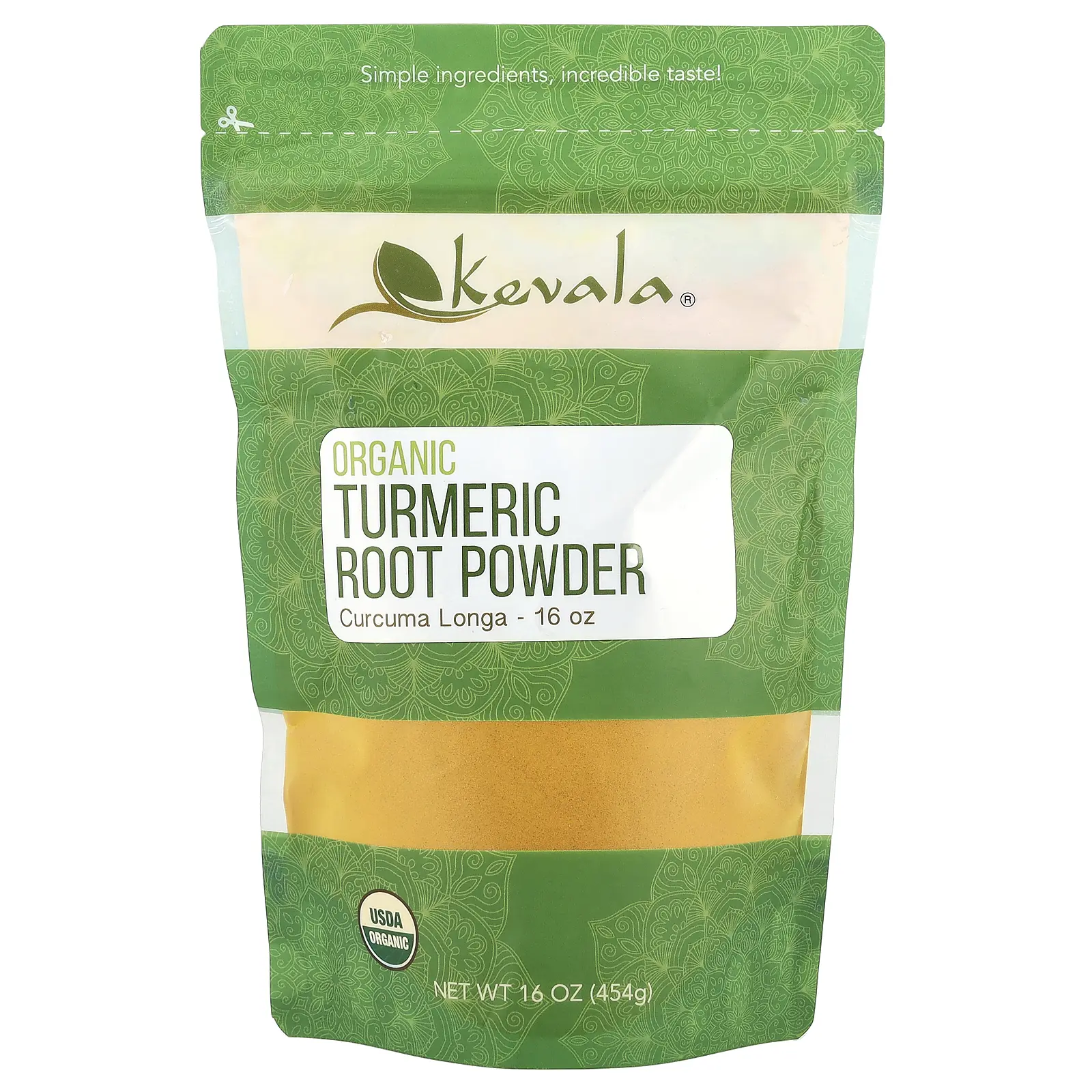 Kevala Organic Turmeric Root Powder, 16 oz (454 g)