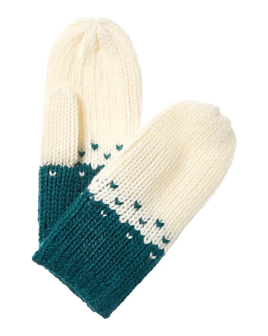 Portolano Colorblocked Wool-Blend Mittens