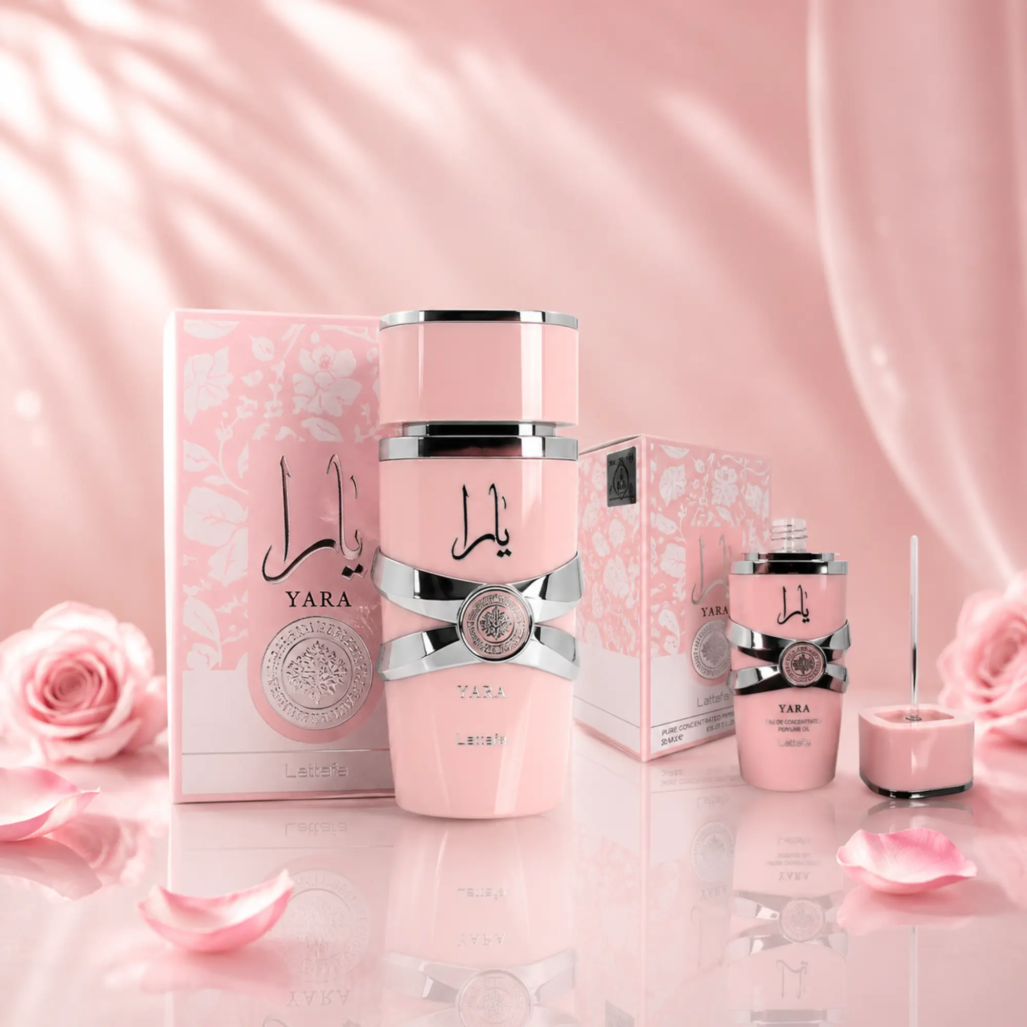 Yara Collection Bundle | Yara Eau De Parfum 100ml - 3.4oz + Yara Concentrated Oil 20ml - 0.68oz | Fragrances Vanilla, Citrus & Floral Notes