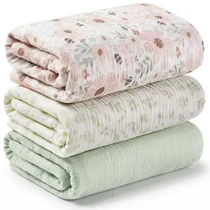 [Registry Favorite] KeaBabies 3-Pack Lyra Muslin Swaddle Blankets Soft, Breathable Comfort for Restful Sleep, Swaddling & Everyday Use