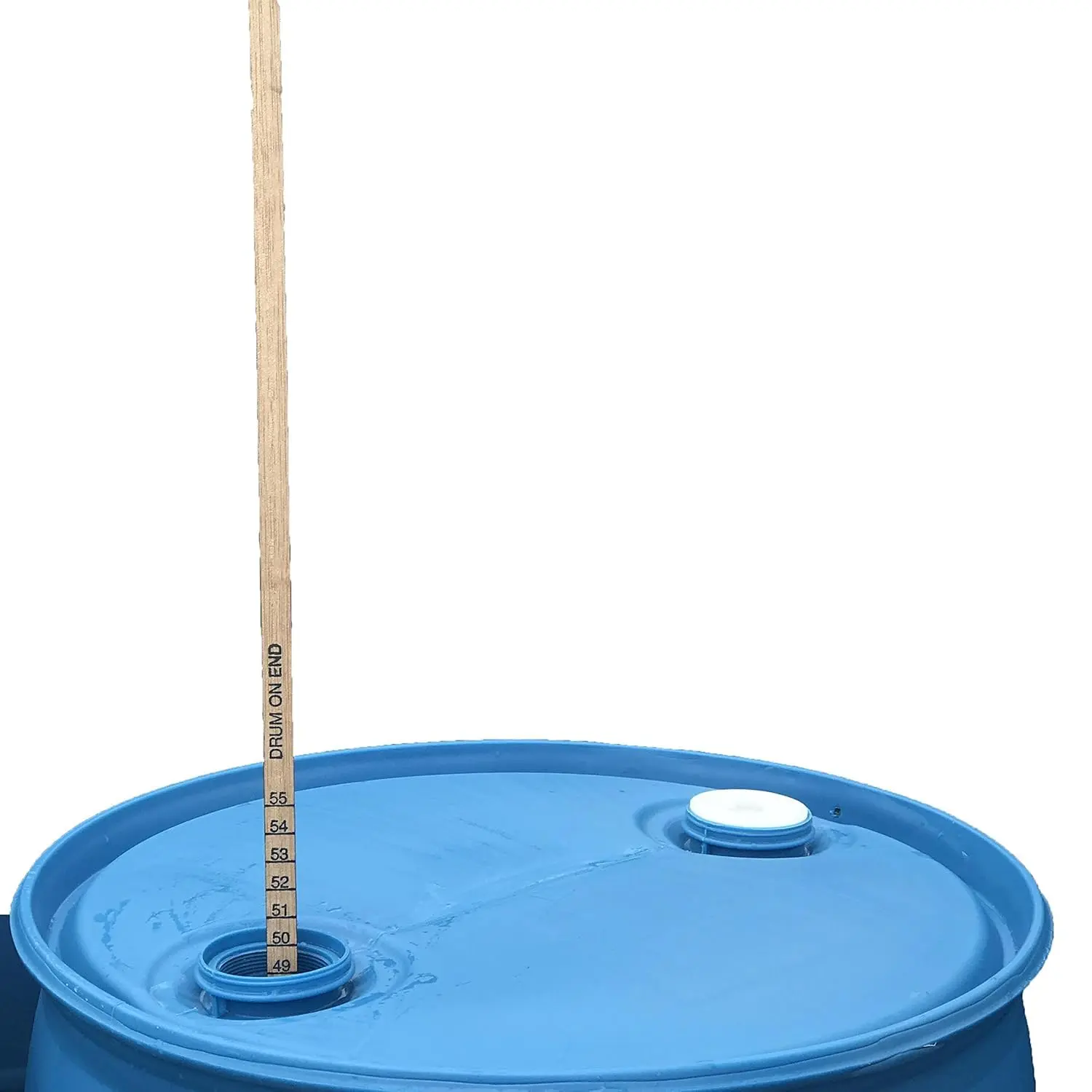 HOANK 44" Long Drum Gauge Stick for 55 Gallon Drum, Hardwood, 5/8 in W, 1 Gallon Increment Marks, Precise Liquid Level Measurement Tool
