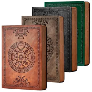 Soft Cover Hand-Stitched Vintage Notebook A5 Journal for Bible Study, Grimoires, Tarot Cards, Home Office, School Use, Valentine's Day  Gift Stationery with Lined Pages