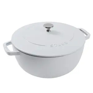Staub Enameled Cast Iron French Oven, 5-qt Dutch Oven, serves 5-6, Made in France