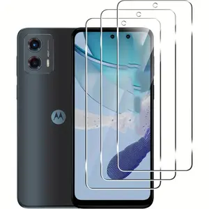 3-Piece Ultra-Clear Tempered Glass Screen Protector - Premium Shatterproof Protection for Moto G22/G45/G50/G30/G20 Smartphone Anti-Fingerprint and Bubble-Free Installation, Protective Accessories