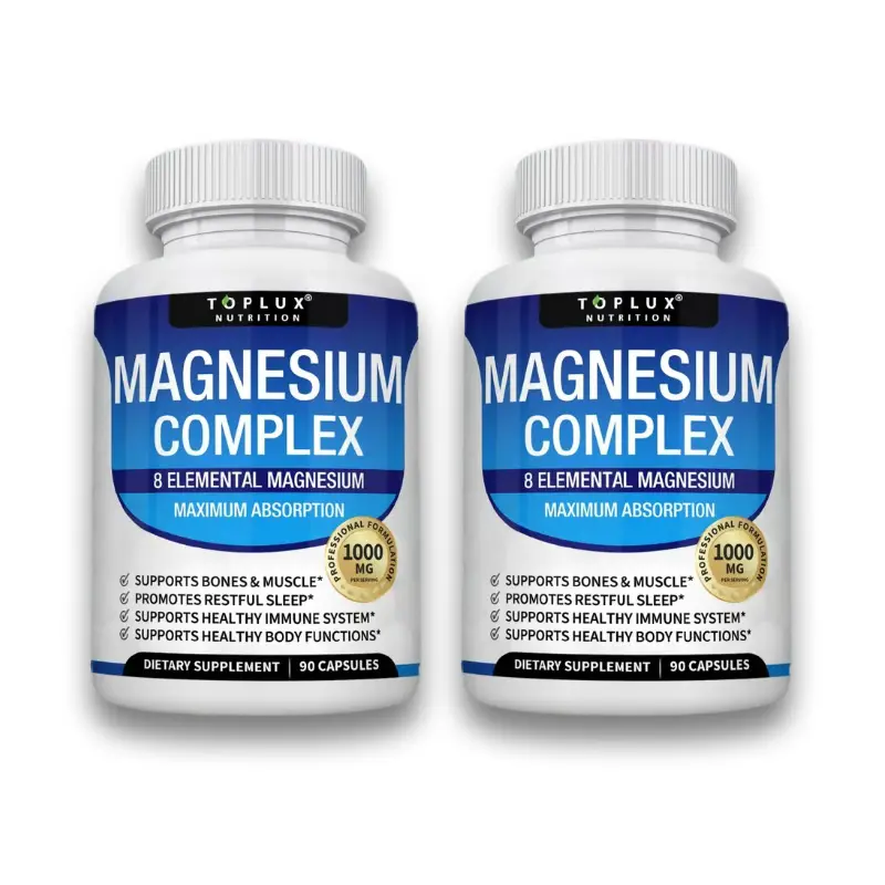 Toplux Magnesium Complex 8 Essential Magnesium Supplement 1000mg