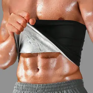 Men's Sweat Waist Belt Elastic Sweat Abdominal Cincher Workout Waistband Sports Fitness Training Sweat Yoga Belly Wrap Waist Trainer, Sporty Waist Slimmer