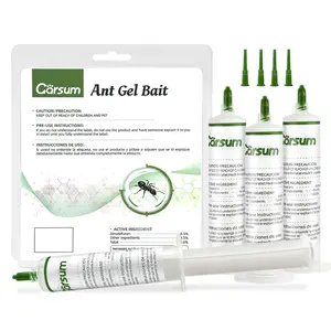 Garsum Ant Gel Bait Ready-to-Use (4 Tubes x 30 Grams) Indoor & Outdoor Ant Control Solution Garsum Ant Gel Bait Ready-to-Use (4 Tubes x 30 Grams) Indoor & Outdoor Ant Control Solution
