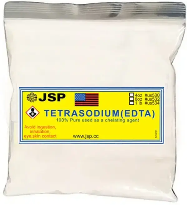 JSP Technical Grade Tetrasodium EDTA Chelating Agent - Household Cleaner Remover for Home Care Formaldehyde Removal, Gold Refining