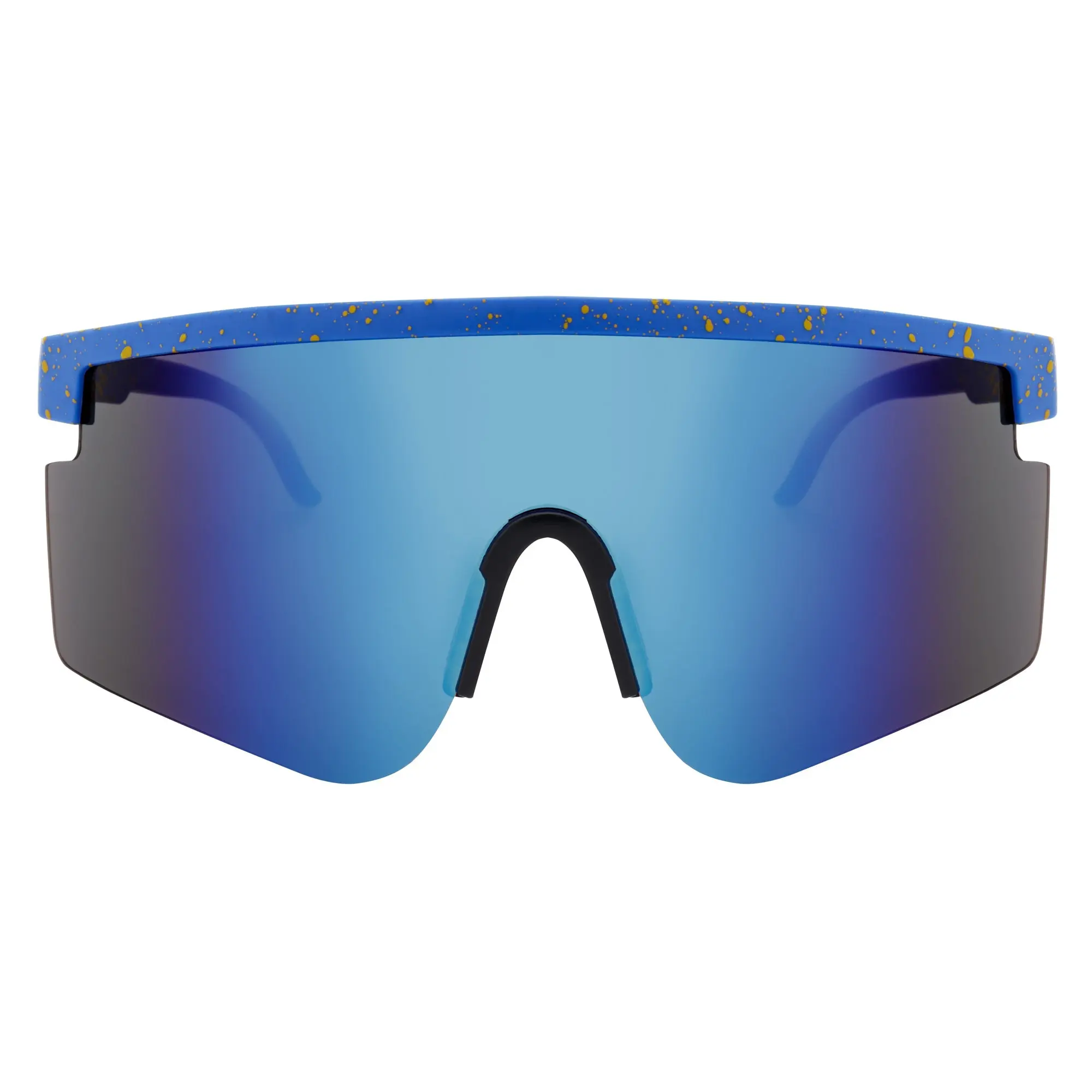 MONOLITH - X-Large Rimless Sports Shield Sunglasses Black 