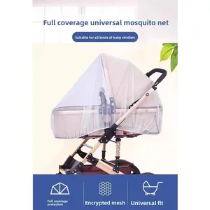 Mosquito Net - Full-Cover, Enlarged, Dense Mesh Dust Cover for Umbrella baby stroller
