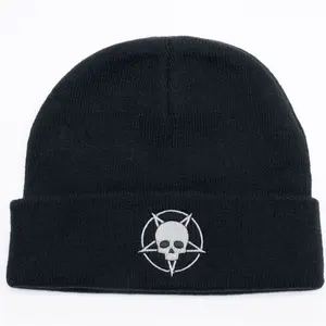 Skull Star Beanie Black for Men and Women