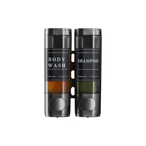 3-In-1 Wall-Mounted Shampoo, Conditioner & Body Wash Dispenser, Premium Quality, No-Drill Installation, Phthalate-Free Plastic, Large Capacity