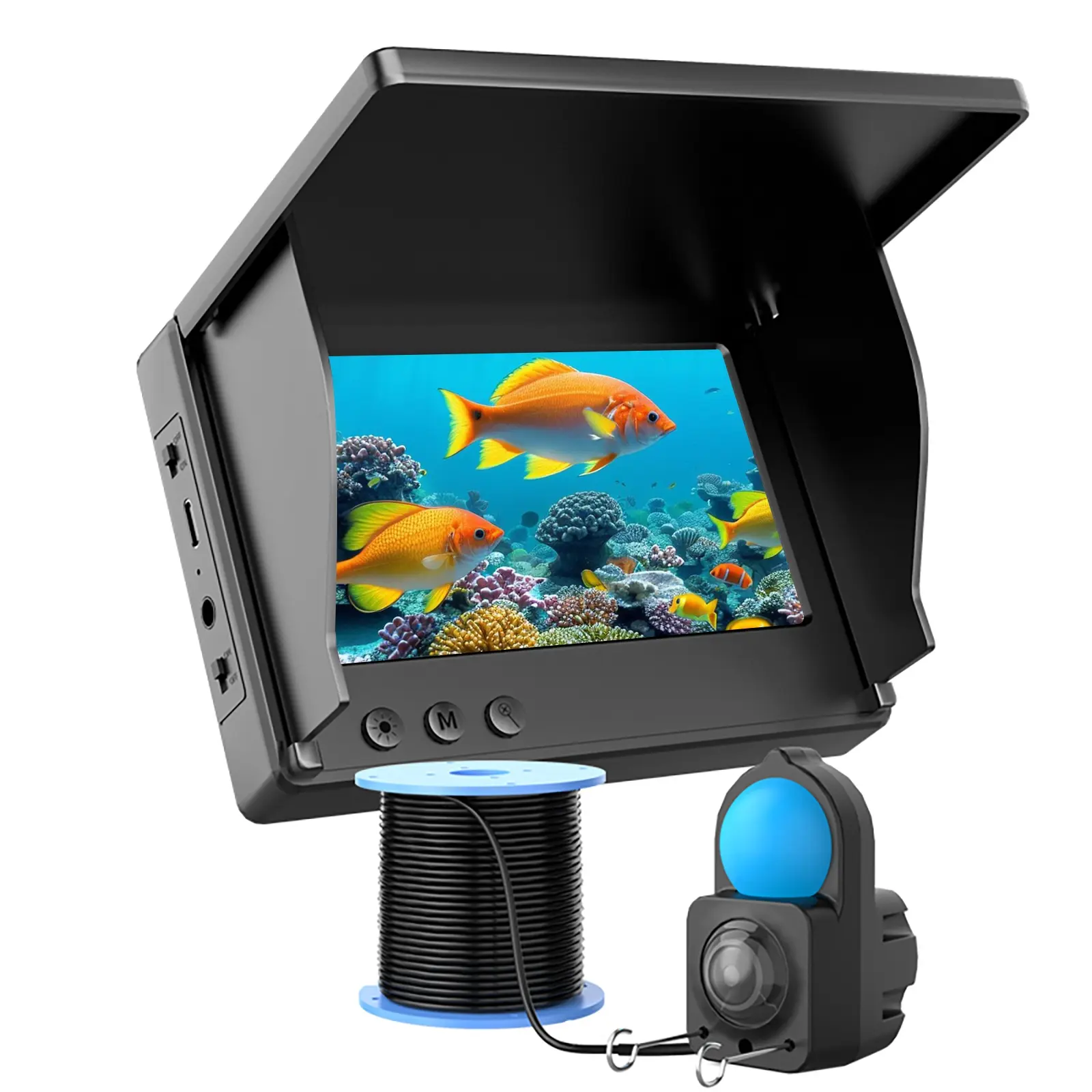 Portable Underwater Fishing Camera with 4.3 Inch LCD Display, Infrared Night Vision, Waterproof Fish Finder, Ideal Gift for Men & Anglers, Fishing Gifts, Fishing Supplies, Fishing Accessories, Fishing Equipment