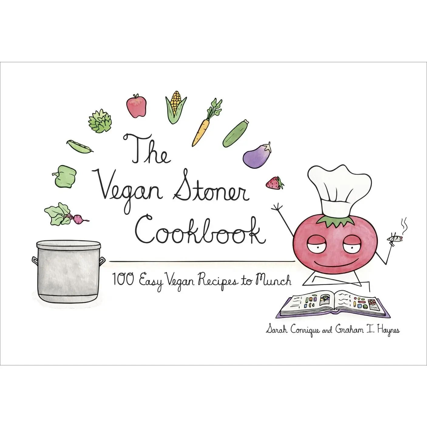 USED Book - The Vegan Stoner Cookbook by Conrique, Sarah (Hardcover) - english