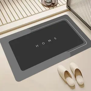 Modernized Mat Bathroom Modernized Bath Mats  Absorbent Non Slip Bathroom Rug for Floor Kitchen and Washing Machine Minimalist Shower Decor Household Laundry