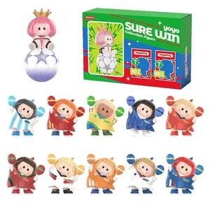 MINISO YOYO Sure Win Collection Mystery Figures Blind Box, cute soccer-themed bobble toy ornaments, collectible cartoon character mini figurines, gift for fans—girls and boys