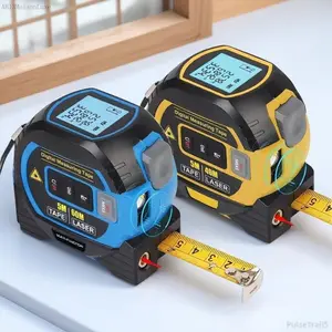 3-in-1 Digital Laser Tape Measure & Distance Meter: 60m/196ft High-Precision, Backlit LCD, 5m Auto-Lock, Multi-Unit (ft/in/m/mm), Portable Tool for Home/Pro ConstructionTheSunbeamDressPulseTrail5AB13MaisonLuxe