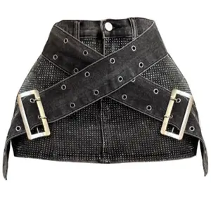 Edgy Rhinestone Skirt