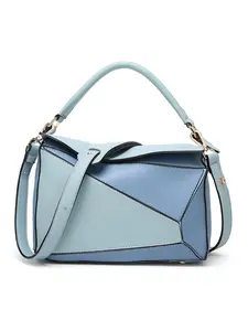 Women's Fashionable Geometric Pattern Handbag, Casual PU Leather Shoulder Bag with Detachable Strap, Trendy Versatile High-quality Daily Commuting Bag, Elegant Fashion Handbag, Fashionable Versatile Purse, Casual Trendy Purses
