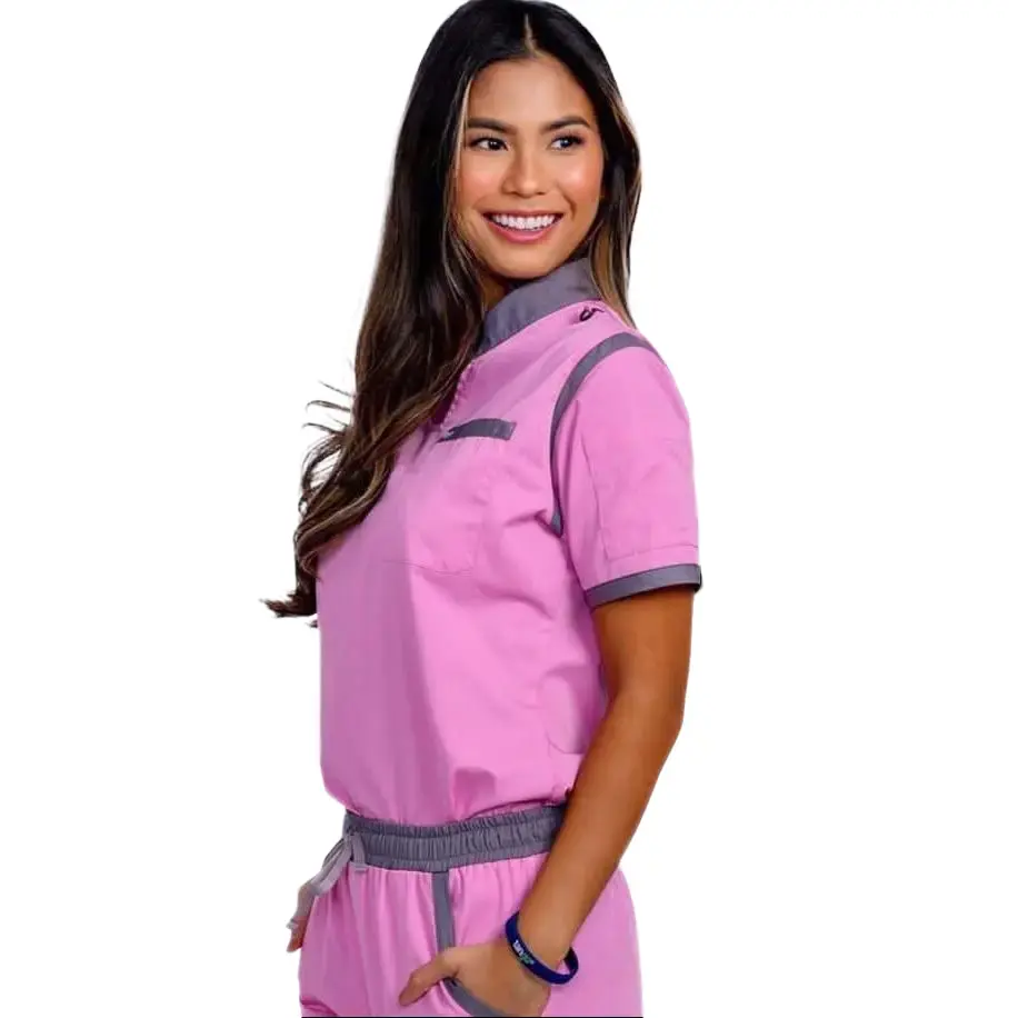 Rose Pink / Stone Scrub Top