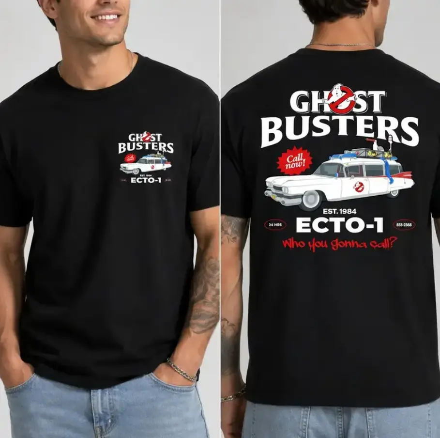Ghostbusters ECTO-1 T-shirt, "Who You Gonna Call" T-shirt, Halloween MOvie T-shirt , 90s Movie Tshirt, Spooky Fall Tee