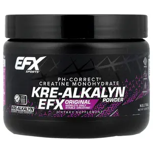 EFX Sports PH-Correct® Creatine Monohydrate, Kre-Alkalyn® EFX Powder, Neutral, 3.53 oz (100 g)