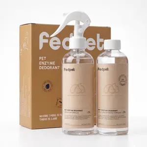 fedpet Pet Perfume, Pet Deodorizer, Sage, Grapefruit, Plant Extracts, Deionized Water, Enzymes to Break Down Urine, Safe and Non-Toxic for Pets, Effectively Eliminates Indoor Odors, Air Freshener Spray, 300 ml 1:10 Concentrate