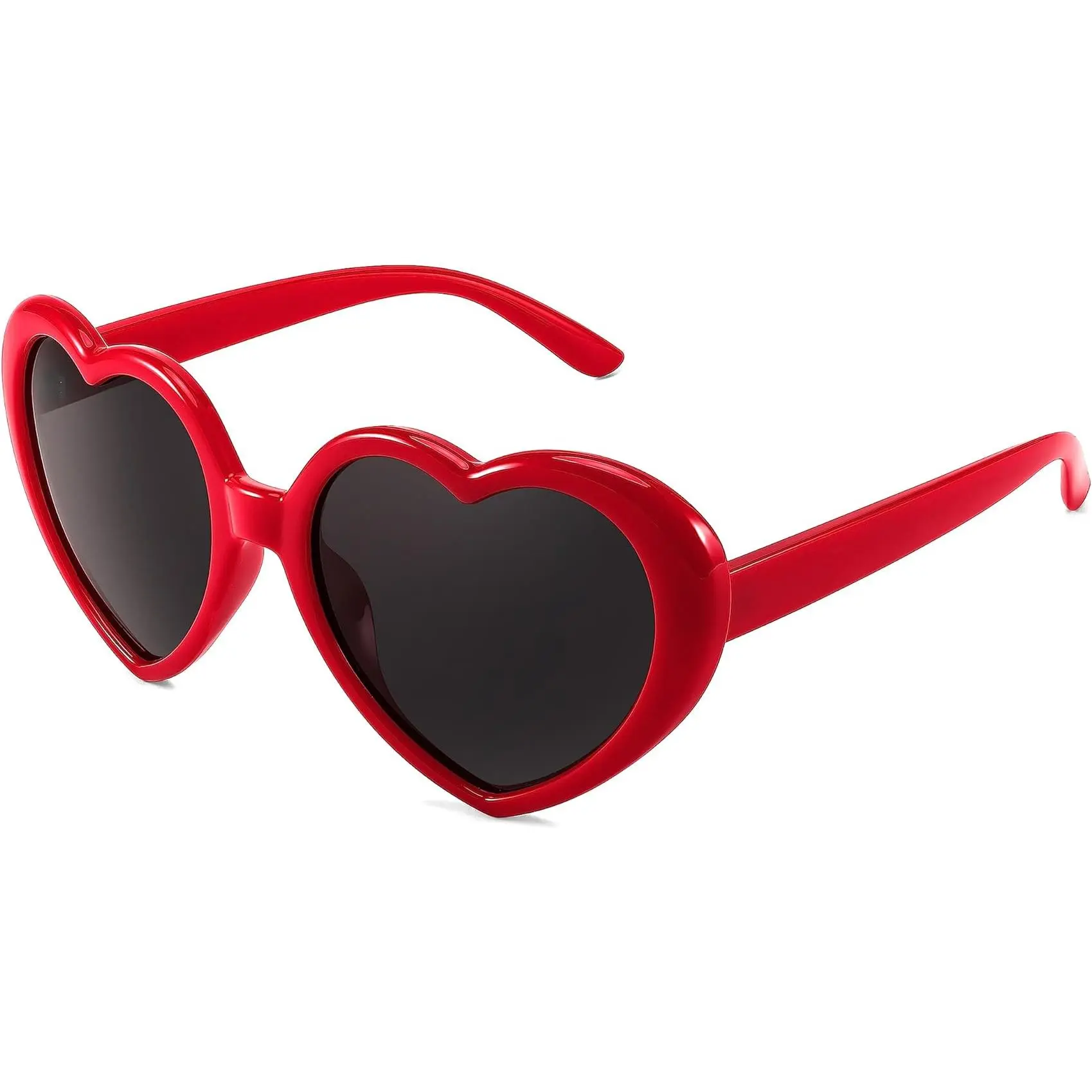 FEISEDY Women's Polarized Lens Oversized Vintage Heart-Shaped Fashion Eyewear, UV400 Glass Sunglasses B2337