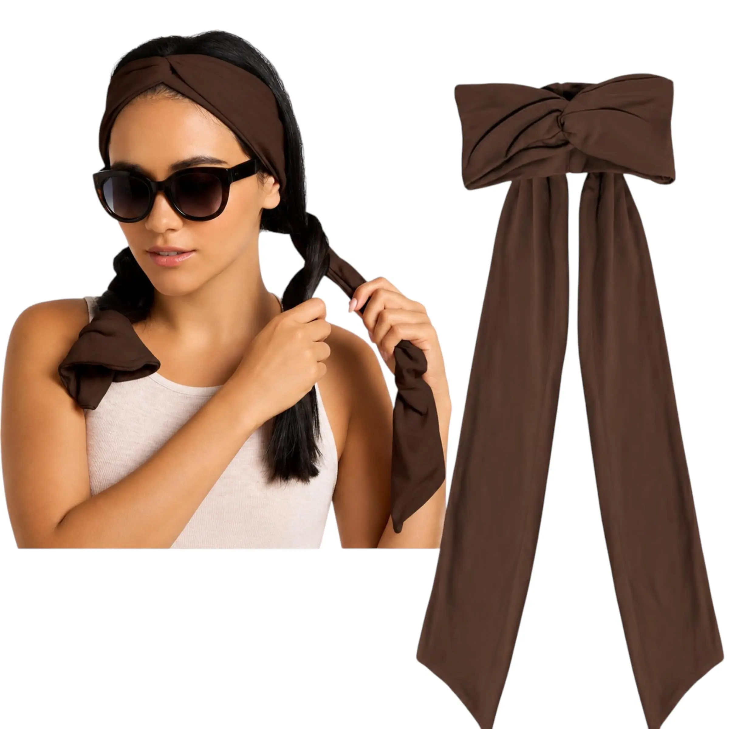 Heatless Hair Curler Single Headband - Soft Elastic Fabric Ribbon, Curly Hair Accessories for Heat Free Curls, Curls and Waves, Overnight Wave Styling (Overnight Sleeping, Daily Workouts)
