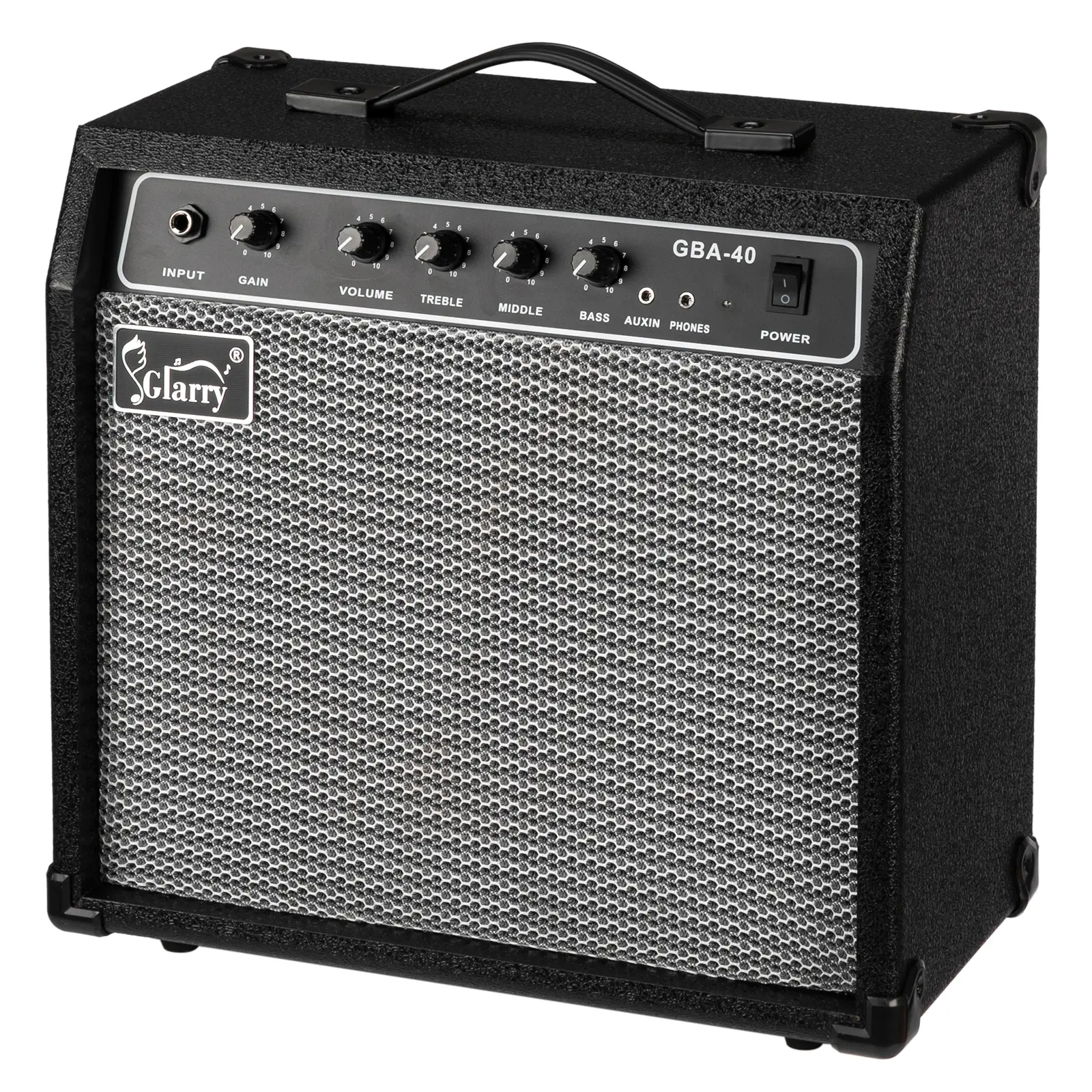 40-Watts Portable Electric Bass Amplifier (GBA-40), Black Audio Speaker with Protection Feature