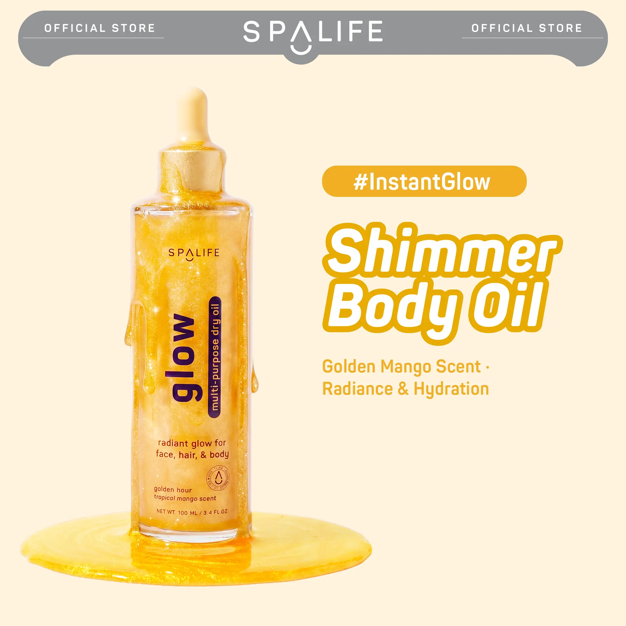 Glow Multi-Purpose Dry Oil (Mango)