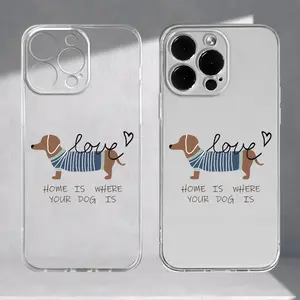 This is a phone case designed with a Dachshund pattern, TPU shockproof full protection case suitable for iPhone 17/16/15/14/13/12/11 PRO MAX PLUS AIR E XS and PROMAX XR, an ideal gift for friends and family, ZB168