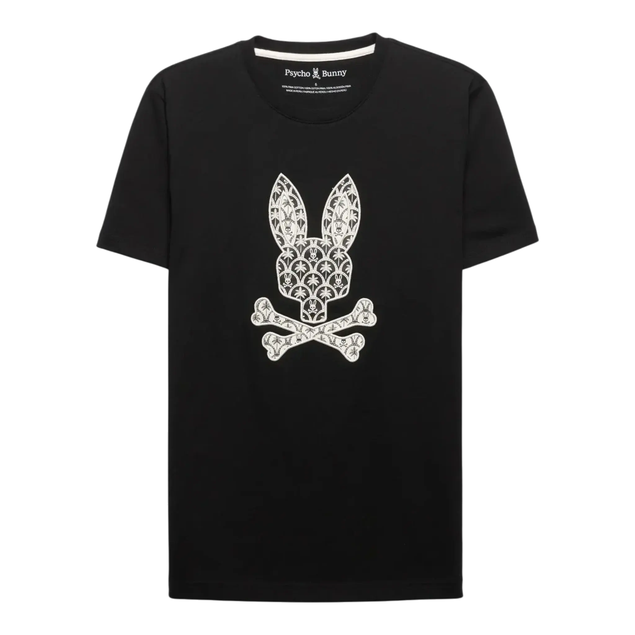 Psycho Bunny Brad Graphic Tee in Black | Men's