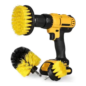 All Purpose Power Scrubber Drill Brush Set - Multifunction Cleaning Tool with Interchangeable Heads for Tile, Grout, Sinks, and More - Durable & Efficient Scrubbing for Home & Auto Detailing