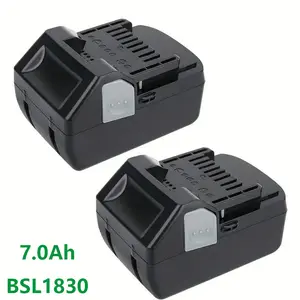 2Pack 7000mAh 18V Battery for Hitachi BSL1815X BSL1815S BSL1830C BSL1830 339782 330139 330557 Slide Style Battery