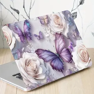 Butterfly Pattern Laptop Sticker, Self Adhesive Laptop Decal, DIY Decorative Sticker for HP Dell Lenovo Asus Laptop, Car Exterior Accessories, Car Stickers