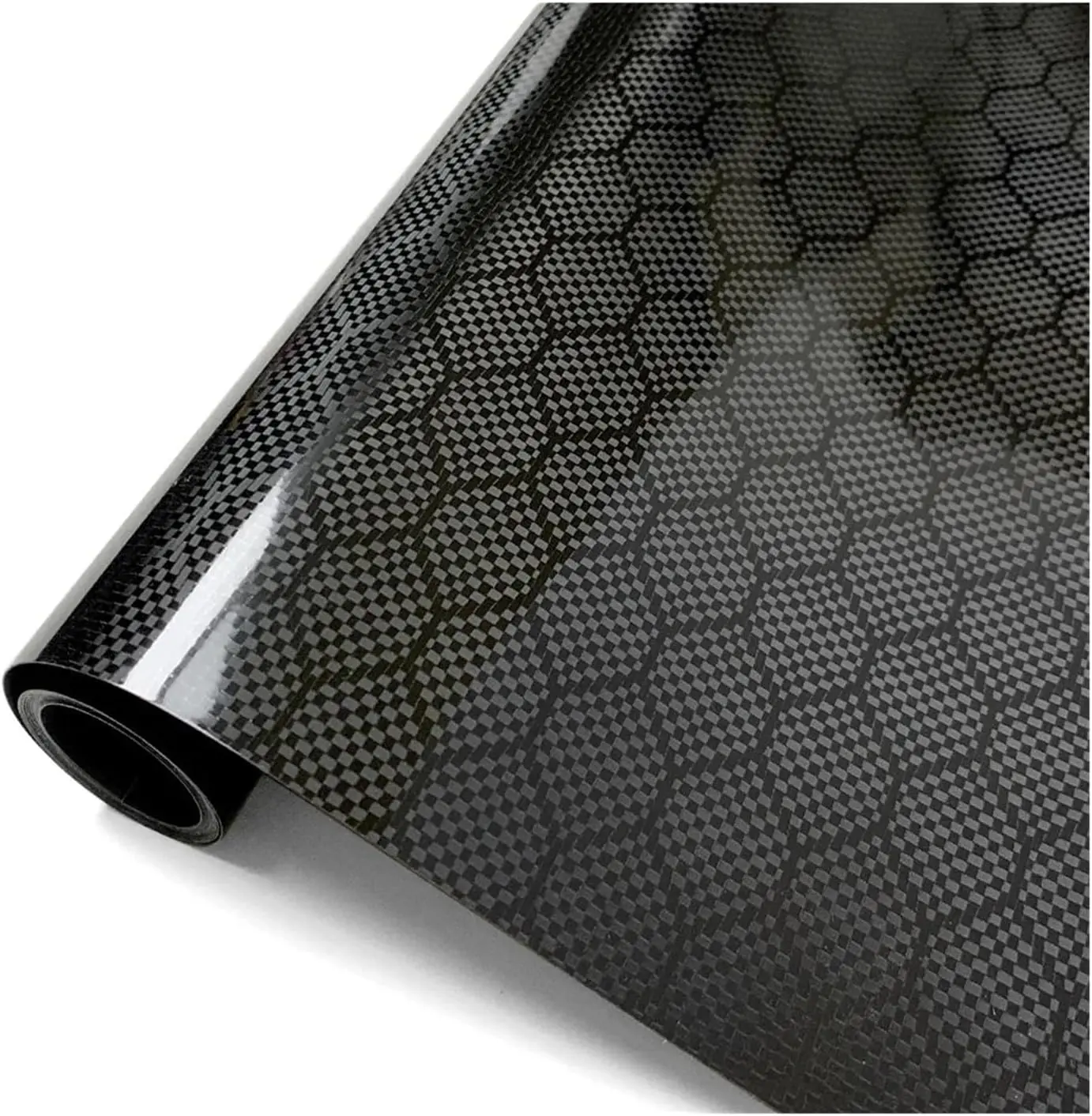 Honeycomb Air Release Automotive Wrap Vinyl Roll, 12''x60'' Car Wrap Vinyl Film -1ft x 5ft