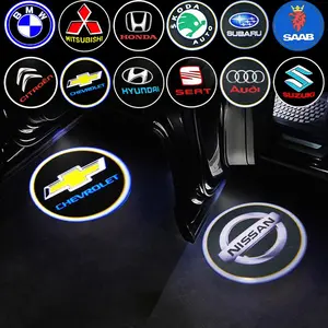 1/2/4pcs Wireless Car Door Lights Projector with HD Car Door Lights LED Projector for Car Door Welcome Light Accessories Car Lighting Accessories